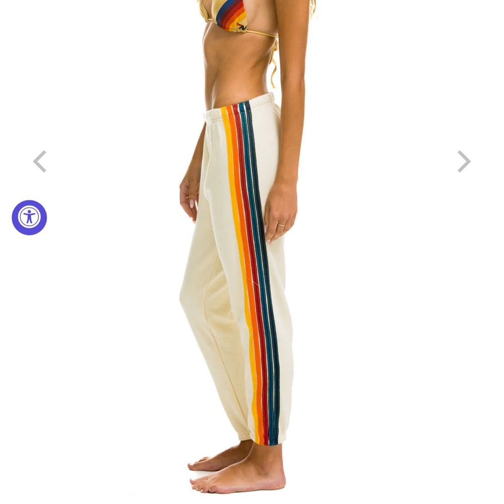 Vintage White Aviator Nation Sweatpants